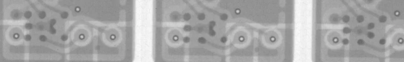 X-ray cross-section of a sealed MEMS package — Heisler Semiconductor